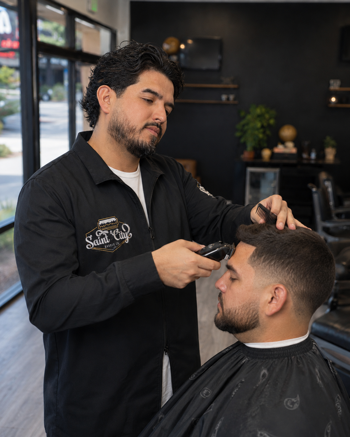Haircut at Saint City Barber Company